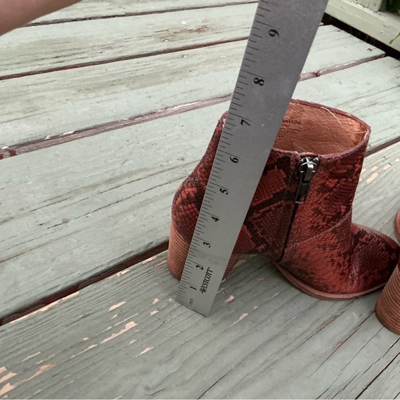 Madewell Womens The Rosie Ankle Boots Booties Brown Black Leather Side Zipper 6 - Picture 7 of 11